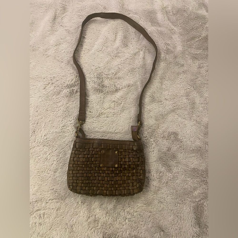 Biba genuine leather woven bag